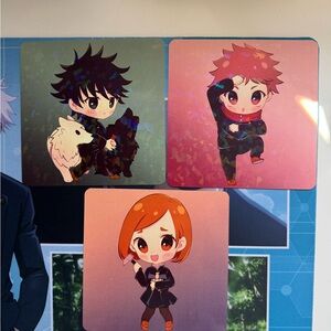 Jujutsu Kaisen anime art prints set of 3
